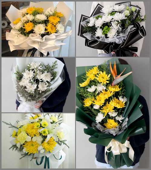 安徽滁州市明光市明光街道张湾村白事花束代送